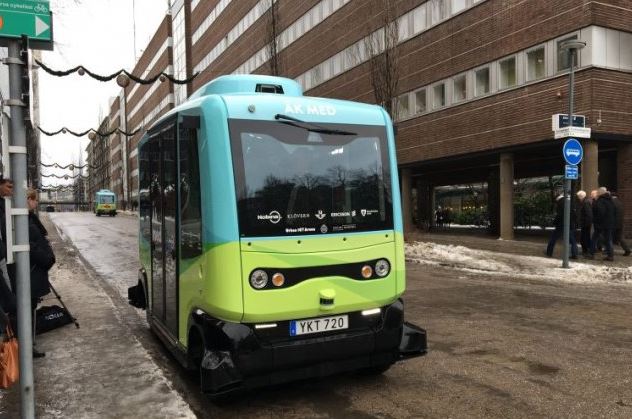 självkörande buss i kista